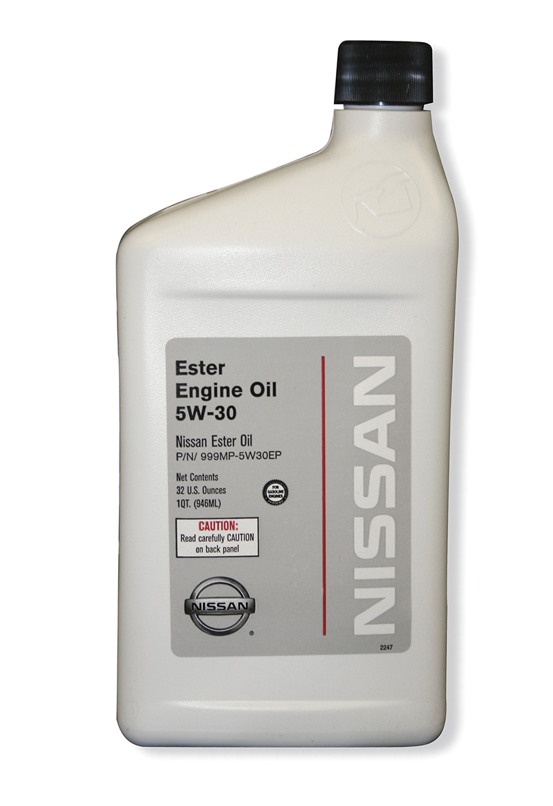Nissan recommends the use of Genuine Nissan 5W-30 Ester Engine Oil in 2009-2010 Maxima engines. It is also recommended for most Nissan/Infiniti vehicles 2008 MY and later. The GT-R uses Mobil 1.