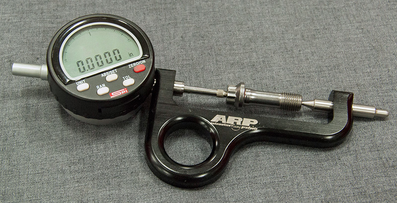 stretch rod fasteners to set correct preload