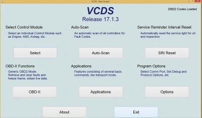 VCDS main