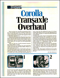 CorollaTransaxle