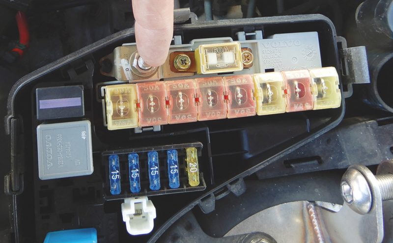 harness-connected-at-fuse-box-13mm-nut
