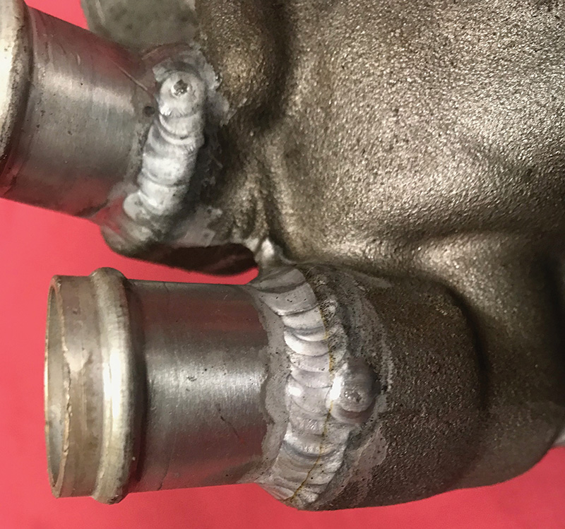 high-quality-TIG-welded-connection-of-coolant-manifold-to-flanged-tube