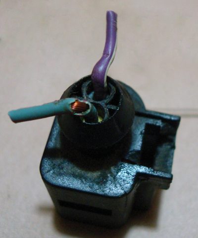 Damaged connector