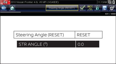 Steering-angle-sensor-reset-procedure