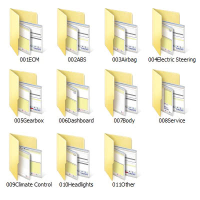 Saved folders