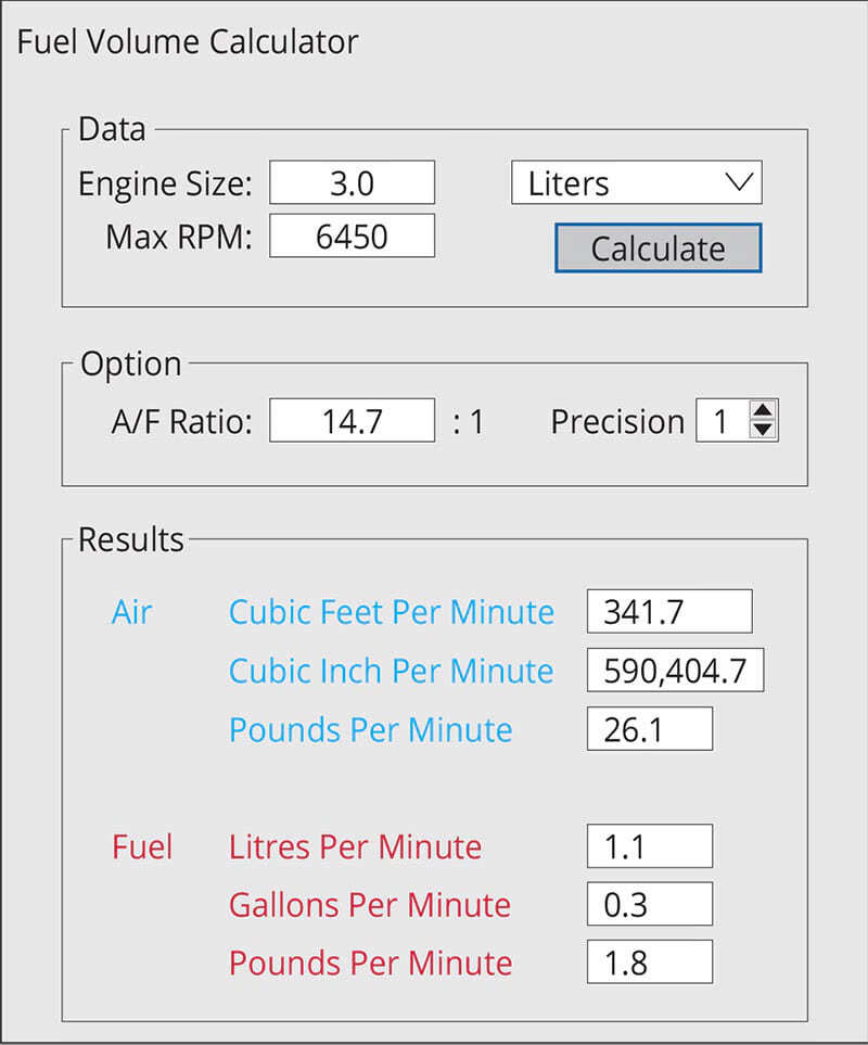 Fuel-Volume-Calculator