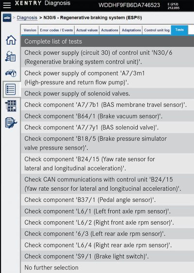 XENTRY-diagnosis-screen-regenerative-braking-issues